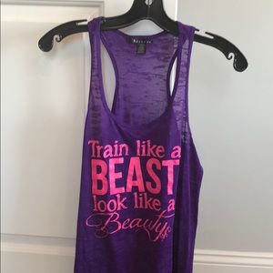 Train like a beast look like a beauty Gym tank